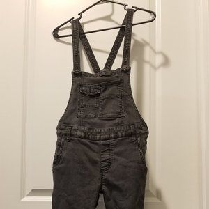 LIKE NEW Small Free People Black Denim Overalls!